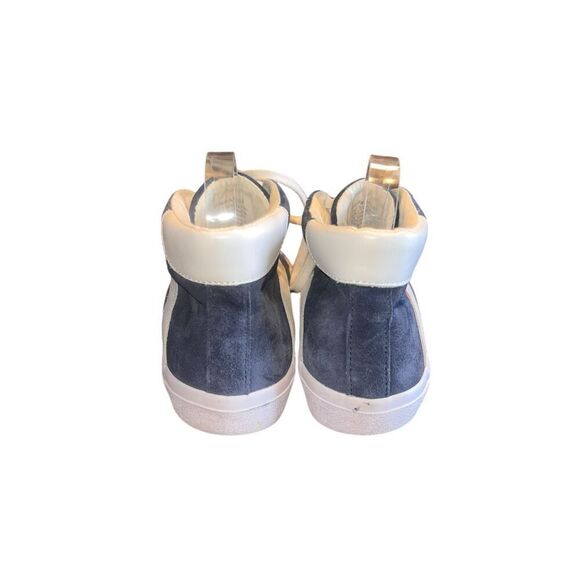 MADEWELL Sidewalk High-Top Sneakers in Suede Navy Womens 8.5 men’s 7 - Picture 5 of 6